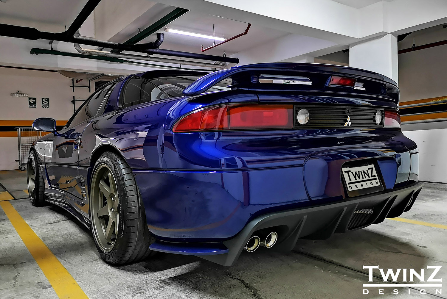 3000GT - Rear Side Lips Type 1 (for 2G/3G Rear Bumper